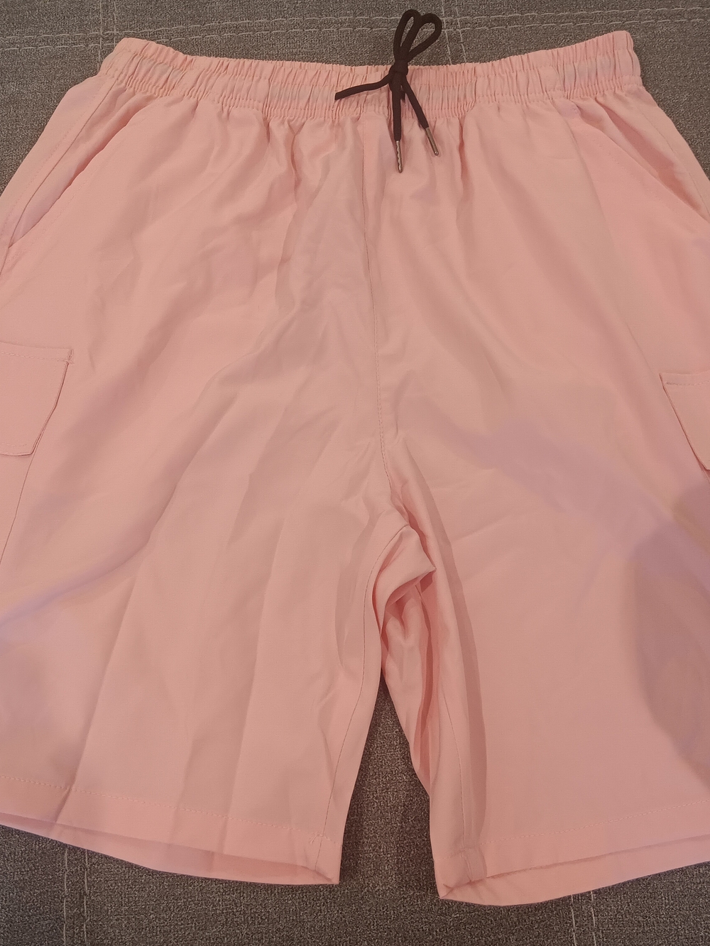 & Other Stories Light Pink Drawstring Bermuda Shorts